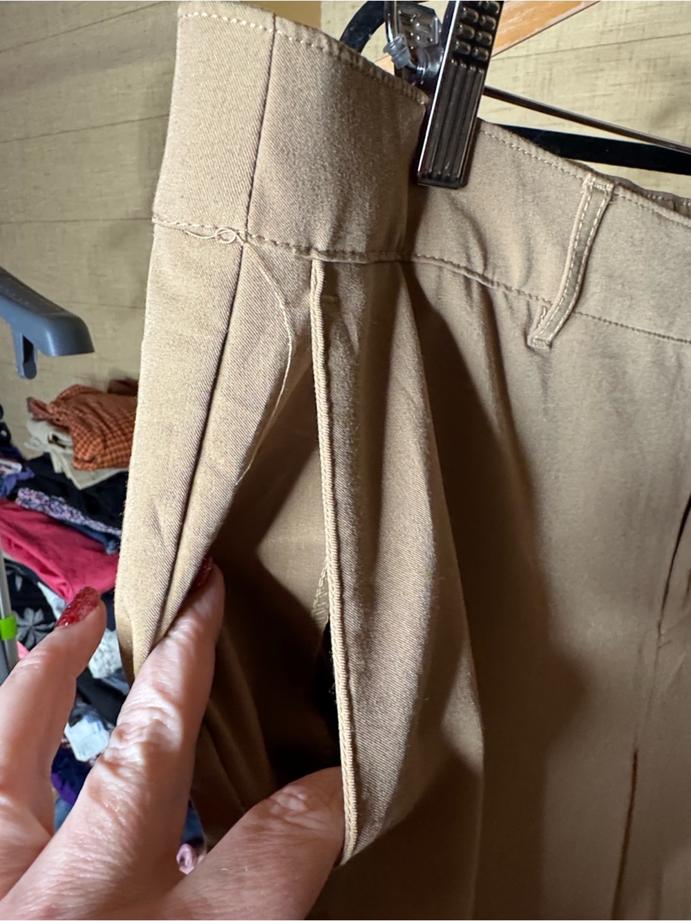 NWOT Studio by Torrid Camel Stretch Wide Leg Career Dress Pants 14R - Picture 6 of 9